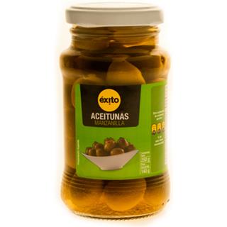 Aceitunas Verdes Enteras Manzanilla Éxito  250 g