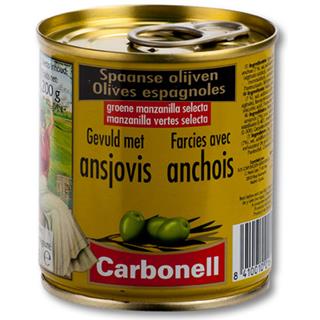 Aceitunas Verdes Rellenas con Anchoa Carbonell  200 g
