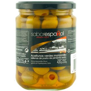 Aceitunas Verdes Rellenas con Pimentón Sabor Español  420 g