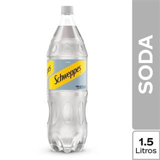 Agua Carbonatada Soda Schweppes 1 500 ml