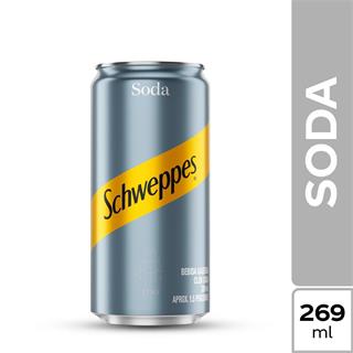 Agua Carbonatada Soda Schweppes  269 ml