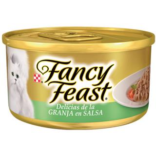Alimento Húmedo para Gatos Adultos Delicias de la Granja en Salsa Fancy Feast  85 g