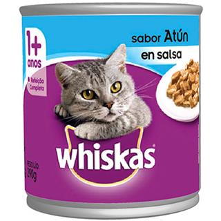 Alimento Húmedo para Gatos Adultos Atún en Salsa Whiskas  290 g