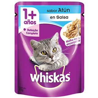 Alimento Húmedo para Gatos Adultos Atún en Salsa Whiskas  85 g