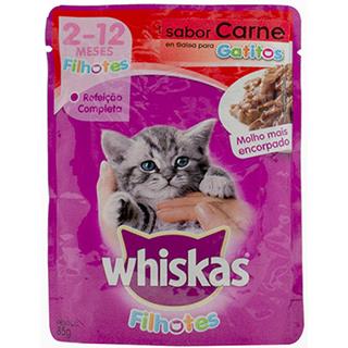 Alimento Húmedo para Gatos Cachorros Carne Whiskas  85 g