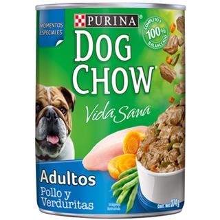 Alimento Húmedo para Perros Adultos Pollo y Verduritas Purina Dog Chow  374 g
