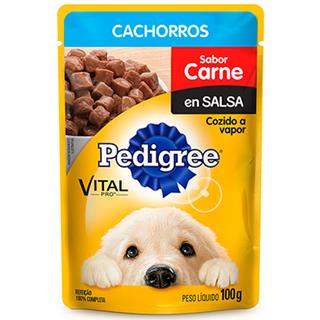 Alimento Húmedo para Perros Cachorros Carne en Salsa Pedigree  100 g