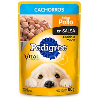 Alimento Húmedo para Perros Cachorros Pollo en Salsa Pedigree  100 g