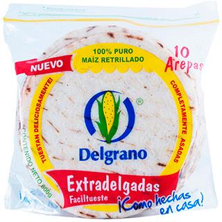 Arepas Blancas Extradelgadas Delgrano  600 g