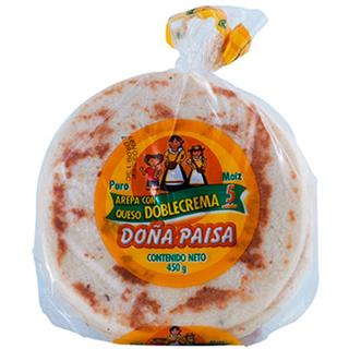 Arepas con Queso Doble Crema Doña Paisa  450 g