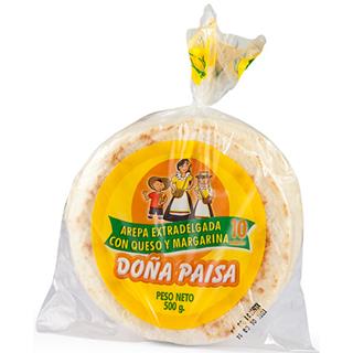 Arepas con Queso Extradelgadas Margarina Doña Paisa  500 g