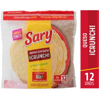 Arepas con Queso Extradelgadas Crunch Sary  360 g