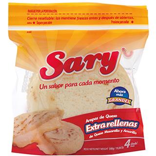 Arepas con Queso Rellenas con Queso Extrarellenas Sary  540 g