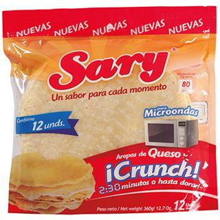 Arepas con Queso Crunch Sary  360 g