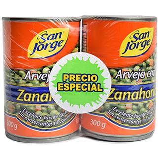 Arvejas y Zanahorias en Lata San Jorge  600 g