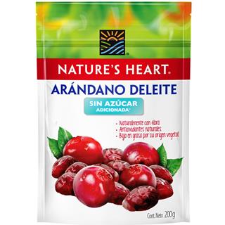 Arándanos Deshidratados sin Azúcar Nature's Heart  200 g