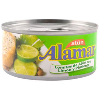 Atún en Lomitos en Agua con Limón Pimienta Alamar  170 g