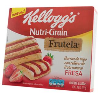 Barra de Cereal con Frutas Mermedada de Fresa Kellogg's  222 g