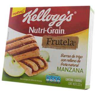 Barra de Cereal con Frutas Mermelada de Manzana Kellogg's  222 g