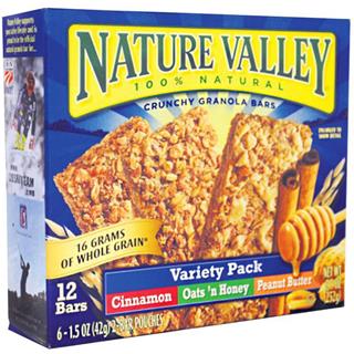 Barra de Cereal con Nueces y Avena Nature Valley  252 g