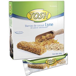 Barra de Cereal sin Azúcar Tosh  138 g