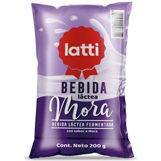 Bebida Láctea con Sabor a Mora en Bolsa Latti  200 g