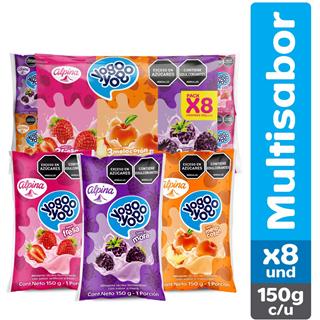 Bebida Láctea Semidescremada en Bolsa Sabores Surtidos Yogo Yogo 1 200 g