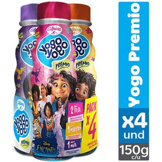 Bebida Láctea Semidescremada en Botella Sabores Surtidos, Botellitas Yogo Yogo  600 g