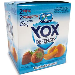 Bebida Láctea Defensis, Sabores Surtidos Yox  400 g