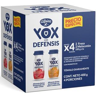 Bebida Láctea en Botella Defensis, Sabores Surtidos Yox  400 g