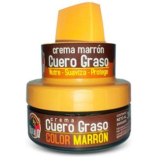 Betún de Crema Cuero Graso de Color Café Búfalo  36 g