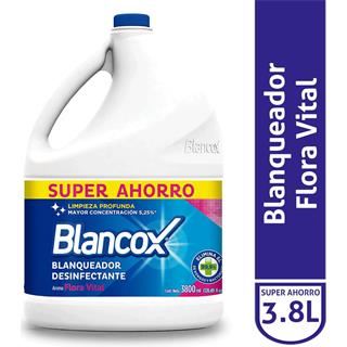 Blanqueador con Aroma Floral 5,25% Hipoclorito de Sodio BlancoX 3 800 ml