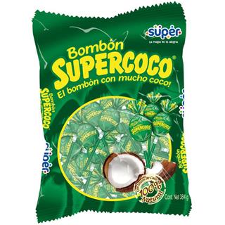 Bombón Común con Sabor a Coco Supercoco  360 g