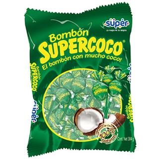 Bombón Común con Sabor a Coco Supercoco  384 g
