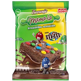 Brownies con Chocolates Recubiertos con Chocolate Mama-ia  55 g