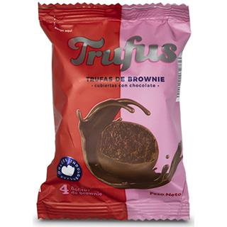 Brownies Recubiertos con Chocolate Trufus  80 g