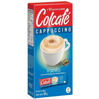 Café Capuchino con Sabor a Vainilla Colcafé  18 g