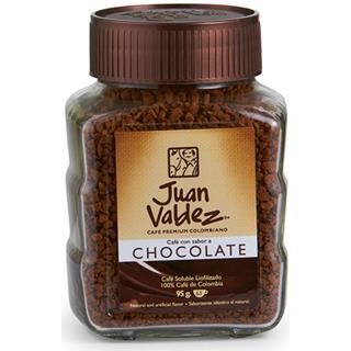 Café Instantáneo Liofilizado con Sabor a Chocolate Juan Valdez  95 g