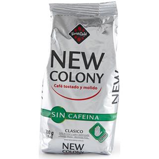 Café Tostado y Molido Descafeinado New Colony  200 g