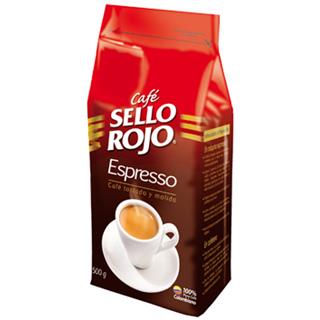 Café Tostado y Molido Espresso Sello Rojo  500 g