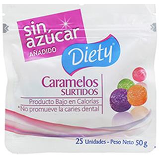 Caramelo Duro Dietético Diety  50 g
