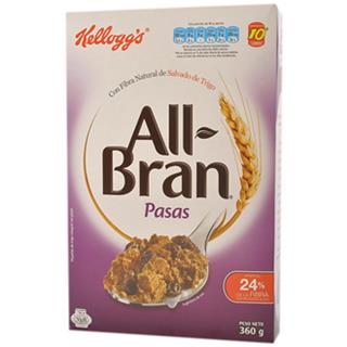 Cereal Semi Integral con Pasas All-Bran  360 g
