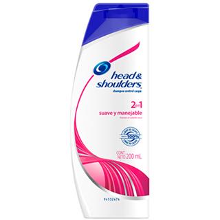 Champú Anticaspa 2 en 1, Suave y Manejable Head & Shoulders  200 ml