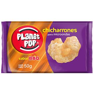 Chicharrones para Microondas BBQ Planet Pop  50 g