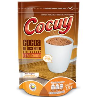 Chocolate en Polvo sin Azúcar Tradicional Cocuy  120 g
