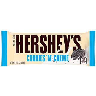 Chocolatina Blanca con Trozos de Galleta Negra Hershey's  516 g