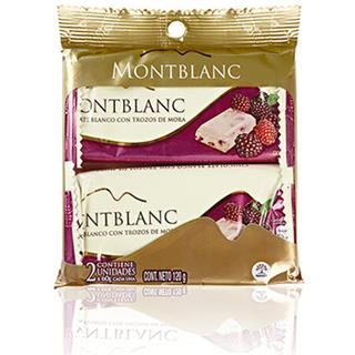 Chocolatina Blanca Mora Montblanc  120 g