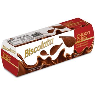 Chocolatina Común con Arroz Inflado Láminas Biscolata  115 g