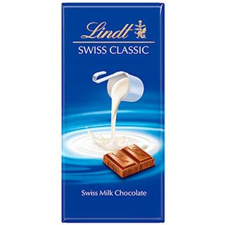 Chocolatina Común con Leche Swiss Classic Lindt  100 g