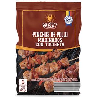 Chuzos de Pollo Crudos Tocineta Brasset  540 g